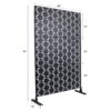 Outdoor / Indoor Privacy Screen Metal Privacy Screen, Freestanding Decorative Privacy Screen For Deck Balcony Patio - Black - Image 3