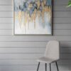 Modern Oil Painting, Square Framed Wall Art For Living Room Dining Room Office - Multicolor - Image 5