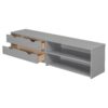 Versatile Full Bed With Trundle, Under Bed Storage Box And Nightstand - Gray - Image 15