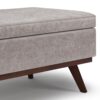 Owen - Lift Top Large Coffee Table Storage Ottoman - Distressed Gray - Image 6