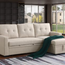 Elegant Storage Sofa - Beige