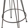 Outdoor Rattan Barstools With Black Brush Copper Iron Frame (Set of 2) - Multi Brown - Image 8