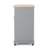 Negley - Contemporary Kitchen Cart With Wheels - Gray - Image 12