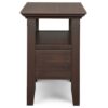 Acadian - Narrow Side Table With Drawer - Brown - Image 3