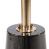 Accent Table Elegant Design Metal Round - Black / Gold - Image 4