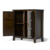 Burlington - Low Storage Cabinet - Mahogany Brown - Image 3