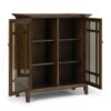Bedford - Medium Storage Cabinet - Rustic Natural Aged Brown - Image 3