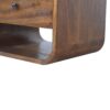 Curve 2 Drawer Nightstand - Brown - Image 5