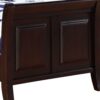 Twin Bed Stylish Contemporary - Cappuccino - Image 4