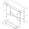 Accent Console Table For Entryway, Storage Drawer, Modern - Taupe - Image 6