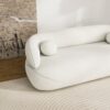 Andrew - Boucle Sofa - Beige / Ivory White / Light Beige / White - Image 17