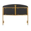 Lindsey - Queen Headboard Contemporary Glam - Gold / Black - Image 5