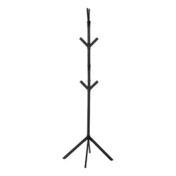 Free Standing Coat Rack 8 Hooks For Entryway - Black