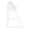 Computer Desk For Home Office, Laptop, Storage Shelves, Contemporary Convenient Design - White - Image 3