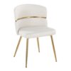 Cinch - Glam / Art Deco Dining Chair (Set of 2) - Gold / Cream - Image 2