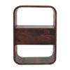 Curved Edge Bedside Table - Walnut - Image 4