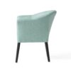 Sonorous - Upholstered Accent Chair With Low Back And Wood Legs - Light Blue / Black - Image 4