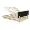 Queen Size Upholstered Hydrualic Platform Floating Bed With LED Light And USB Port - Pink - Image 10