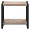 Accent Side Table, Narrow, Small, 2 Tier, Versatile Placement - Taupe - Image 4