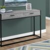 Accent Console Table For Entryway, Storage Drawer - Gray - Image 3