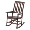 Acacia Indoor Rocking Chair, Outdoor Solid Patio Furniture New Style - Brown - Image 10