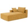 2 Pices Free Combination Minimalist Style Modular Sectional, Wrinkle Resistant Couch Set L Shaped Compressed Sofa For Living Room - Yellow - Image 9