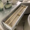 Anpu - Faux Crocodile Skin Console Cabinet - Silver - Image 10