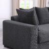 Duke - 4 Piece Upholstered Sectional - Dark Gray - Image 7
