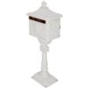 Cast Aluminum Mail Box, Postal Box, Mailbox - White - Image 6