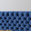 Annecy - Contemporary Upholstered Full / Queen Fabric Headboard - Navy Blue - Image 3