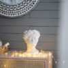 Greek Style Cement Head Planter Indoor Outdoor Home Garden Decor - Gray - Image 12