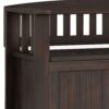 Acadian - Small Entryway Storage Bench - Brunette Brown - Image 6