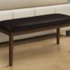 Bench, Rectangular, Hallway, Upholstered, Transitional - Brown - Image 2