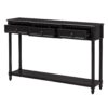 Console Table Sofa Table With Drawers For Entryway With Projecting Drawers And Long Shelf - Espresso - Image 11