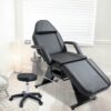 Massage Salon Tattoo Chair With Two Trays Esthetician Bed With Hydraulic Stool, Multi-Purpose 3-Section Facial Bed Table, Adjustable Beauty Barber Spa Beauty Equipment - Black - Image 6