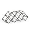 Modern Industrial Tabletop Wine Rack With 7 Bottle Holders - Black - Image 3