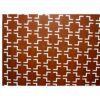 Outdoor / Indoor Privacy Screen Metal Privacy Screen, Freestanding Decorative Privacy Screen For Deck Balcony Patio - Rust Red - Image 7