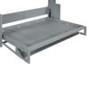 Full Size Murphy Bed With Hydraulic Lift & Desk Design - Gray - Image 8