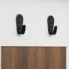 5 In 1 Entryway Bench With Coat Rack, 7 Sturdy Hooks, 2 Spacious Drawers And Adjustable Shelves, Wide Hall Tree With Metal Handles For Hallway - Brown / White - Image 20
