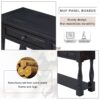 Console Table Long Console Table With Drawers And Shelf For Entryway, Hallway, Living Room - Espresso - Image 8