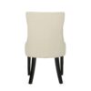 Cheney - Contemporary Dining Chair (Set of 2) Tufted Fabric Upholstery - Beige - Image 13