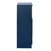 Painted Cabinet With Glass Doors, Drawer, And Open Storage Space For Bedroom And Living Room - Navy Blue - Image 20