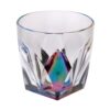 Leading Ware Rainbow Diamond Acrylic Glasses Drinking (Set of 4) Dof 9Oz Bpa Free Plastic Cocktail Glasses - Clear - Image 4