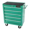 5 Drawers Multifunctional Tool Cart With Wheels - Green - Image 5
