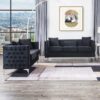 Bayberry - Sofa Loveseat Living Room Set - Black - Image 12