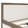 Full Size Daybed With Trundle And Nailhead Decoration - Wood - Image 9