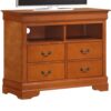 Elegant Media Chest For Your Living Space - Oak - Image 2