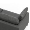 Ava - Mid Century Sofa With Ottoman Set - Dark Gray - Image 8