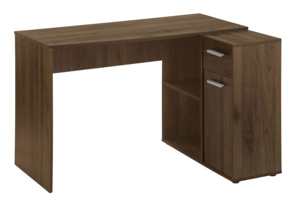 Computer Desk, Home Office, Corner, Storage Drawers, L Shape, Laptop, Contemporary & Modern - Walnut