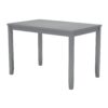 5 Pieces Modern Dining Set, Rectangular Wooden Dining Table With 4 Upholstered Chairs For Kitchen, Dining Room - Gray - Image 11